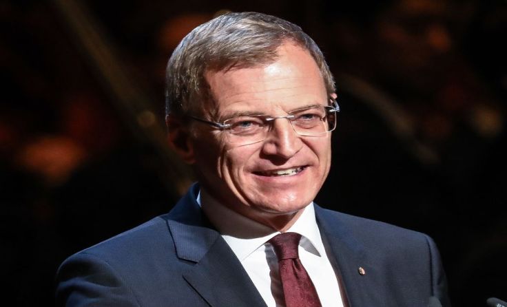 Landeshauptmann Stelzer, bei der Eröffnung des Brucknerfestes 2017. Foto: Volker Weihbold