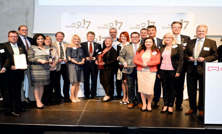 Die Preisträger und Preisträgerinnen "Das goldene Ohr" 2017. Foto: eventfoto.at