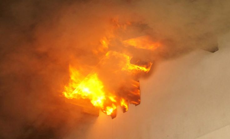 Feuer in Rutzenham. Foto: BFK Vöcklabruck