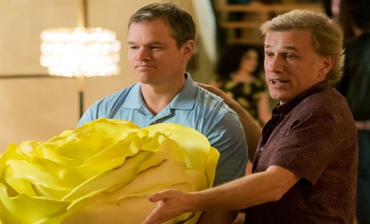 Matt Damon und Christoph Walz in "Downsizing". Foto: George Kraychyk/Paramount Pictures