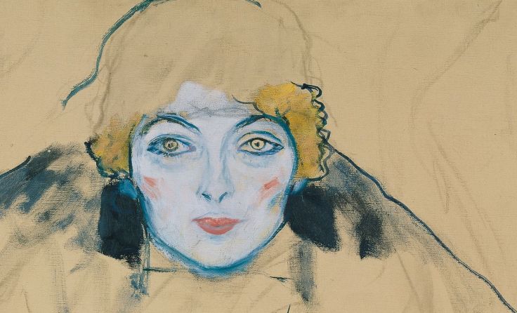 Gustav Klimt: Frauenkopf, 1917 Foto: LENTOS Kunstmuseum Linz