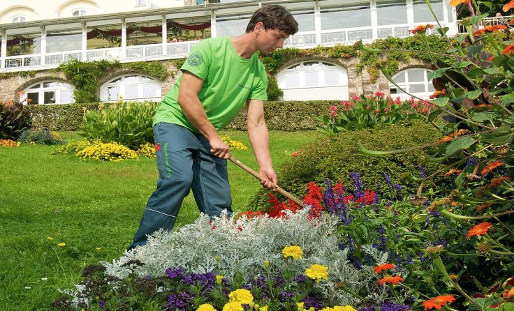 Der Maschinenring sorgt für einen gepflegten Garten. Foto: Maschinenring