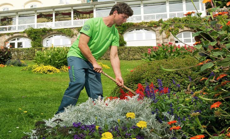 Der Maschinenring sorgt für einen gepflegten Garten. Foto: Maschinenring