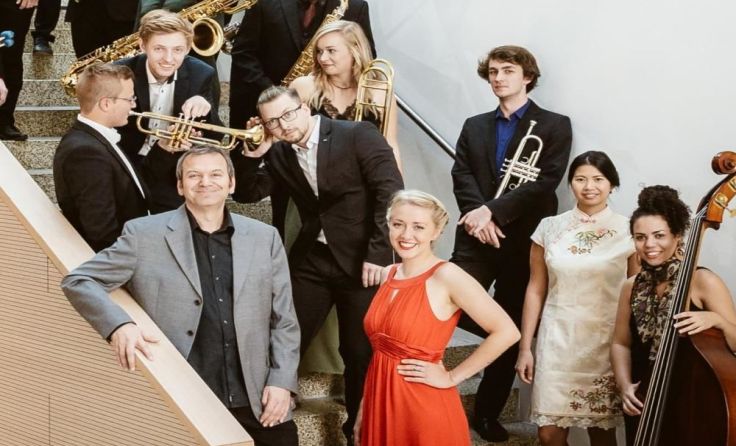 Die Bruckner University Big Band unter der Leitung von Christian Radovan Foto: Andreas Wenter