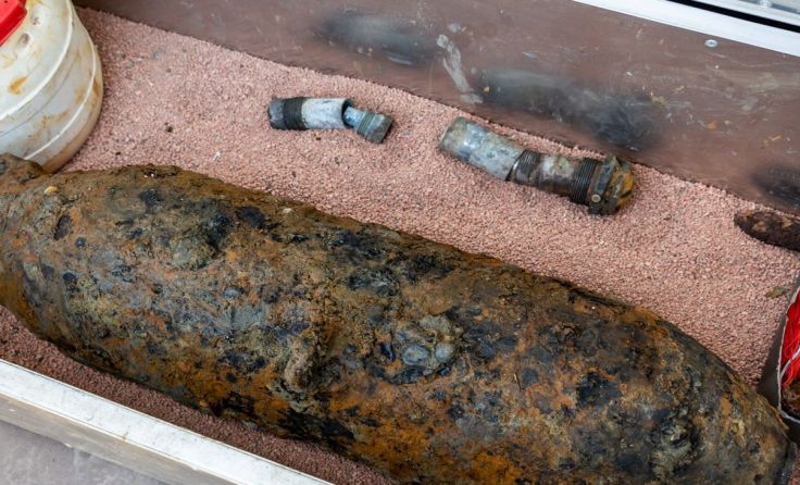 Die 50-Kilo-Bombe wurde nahe des Römerbergtunnels gefunden. Foto: FOTOKERSCHI.AT / BAYER