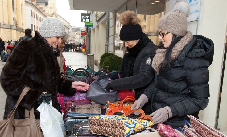 In der Linzer Innenstadt laden die Kaufleute zum Winter-Flohmarkt. Foto: Linzer City Ring 