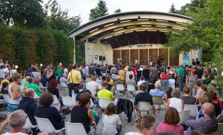 Der Musikpavillon im Donaupark (Archivfoto). (Foto: Stadt Linz/Andreas Kepplinger)