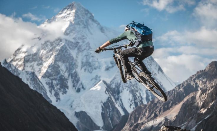 Im Bike-Block zu sehen: "Facing K2" (Foto: Martin Bissig)