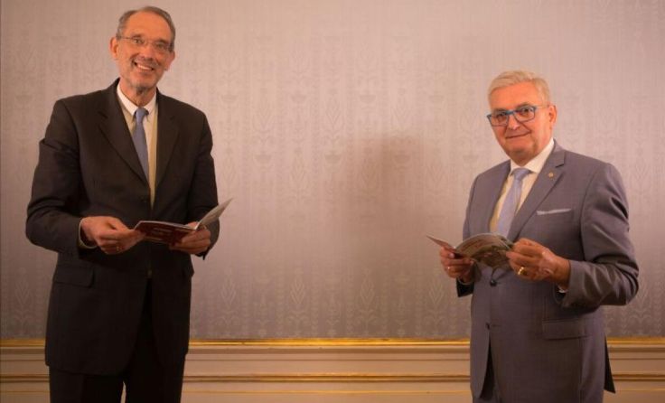 Bildungsminister Heinz Faßmann und Gemeindebund-Präsident Alfred Riedl (v. l.) (Foto: BMBWF)