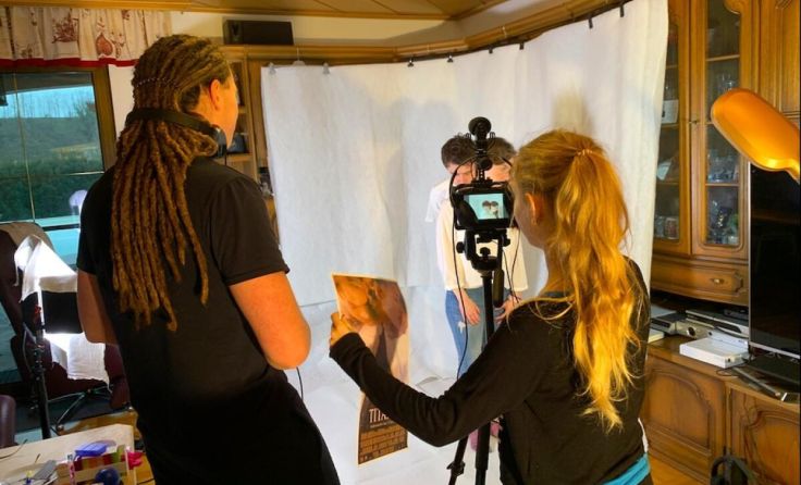 Am Set von "Liebe ist kein Spielfilm" von Sabine Wimmer. (Foto: Wimmer)