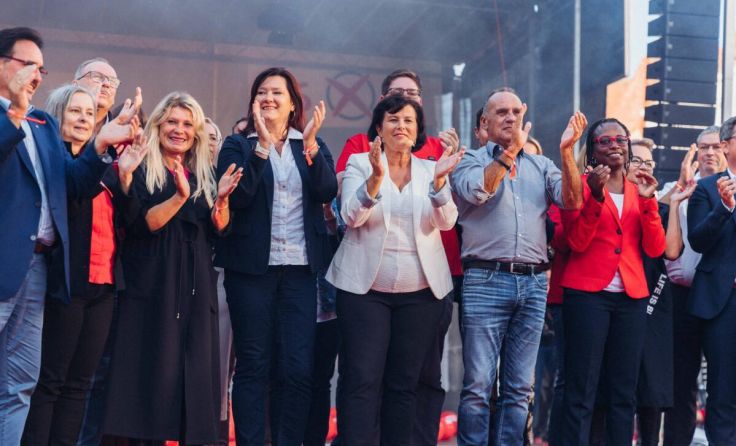 Die SPÖ Oberösterreich feierte ihren Wahlkampfauftakt in Steyr. (Foto: MecGreenie)