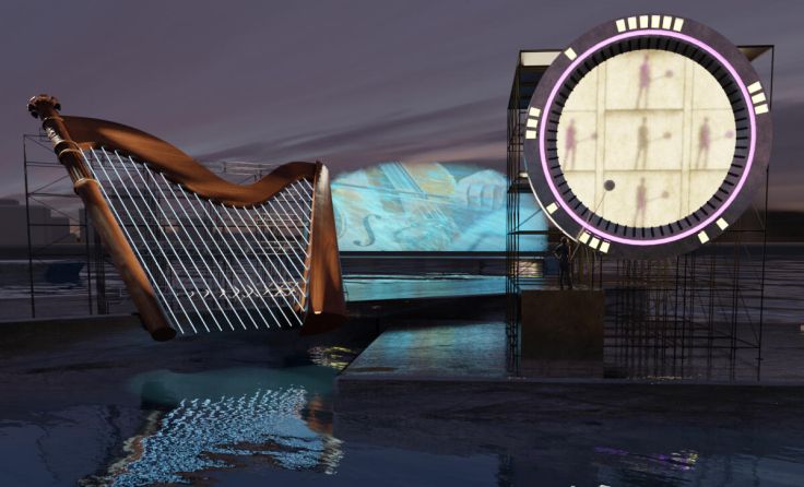 "Panta Rhei" - Klangwolke 2021 - Rendering. (Foto: aufgemoebelt)