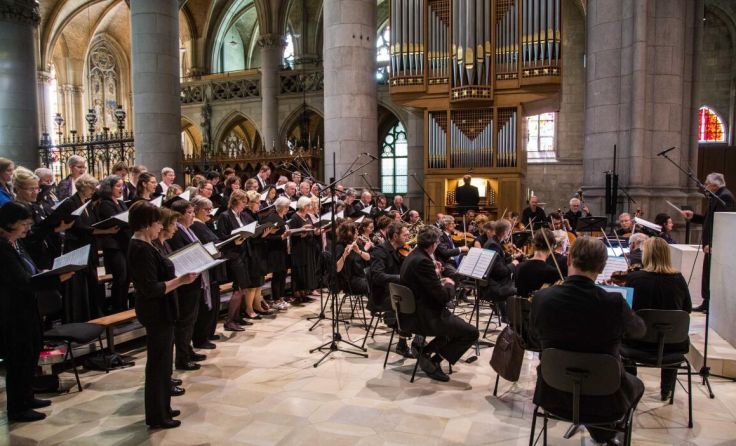 Die Dommusik bringt Mozarts Requiem im Mariendom zum Erklingen. (Foto: Mariendom Linz)