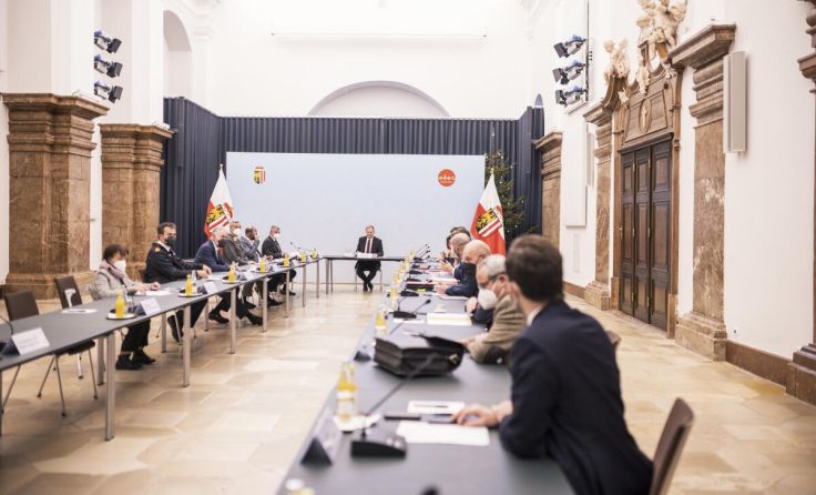 Der Landessicherheitsrat tagte am Montag im Landhaus. (Foto: Land OÖ/Max Mayhofer)