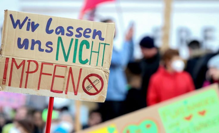 Corona-Demo (Foto: Volker Weihbold)
