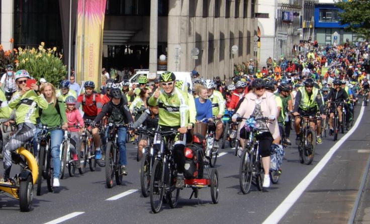 Am Samstag, 17. September, findet wieder das Sternradln statt. (Foto: Radlobby OÖ/Lukas Beurle)