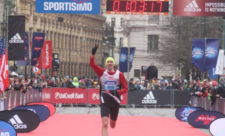 Andreas Vojta beim Halbmarathon 2022 in Prag. (Foto: CPA CZECH PHOTO AGENCY/Eduard Erben)