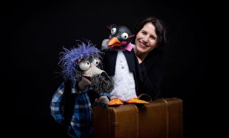 Tanja Ghetta und ihre lustigen Freunde. (Foto: Fabian Steppan)