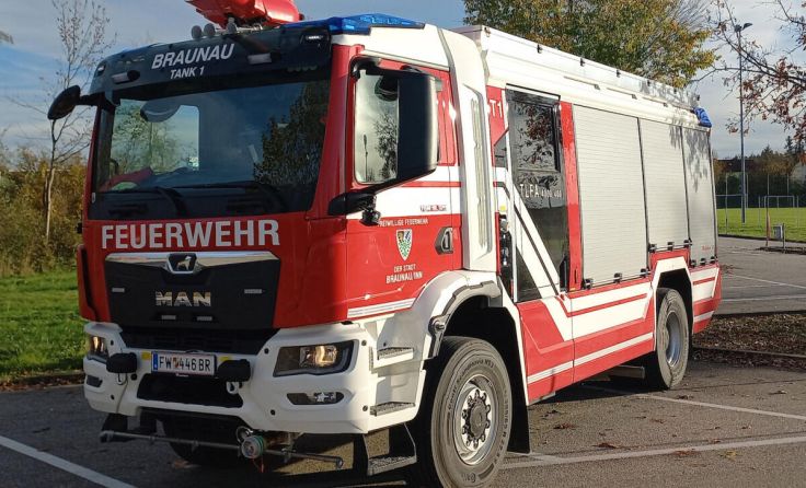 Neues Tanklöschfahrzeug der Feuerwehr Braunau (Foto: Feuerwehr Braunau)