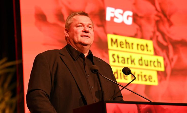 Wiedergewählt: FSG-Landesvositzender Michael Seemayer (Foto: FSG OÖ/Spitzbart)