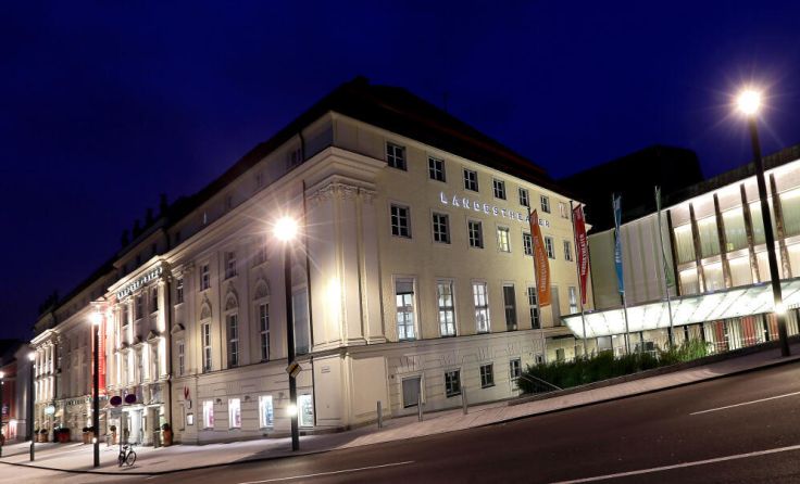 Die Studiobühne findet sich in den Landestheater-Häusern an der Promenade. (Foto: Volker Weihbold)