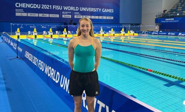 Chiara Fürst bei der Universiade in China. (Foto: Unisport Austria/Fürst)