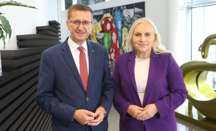 Landesrat Markus Achleitner und EU-Abgeordnete Angelika Winzing (Foto: WB/Andreas Maringer)