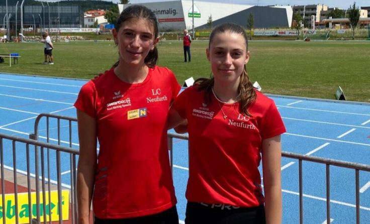 Vizestaatsmeisterin Nicole Prauchner und Annika Gugerell vom Laufclub Neufurth (Foto: LC Neufurth)