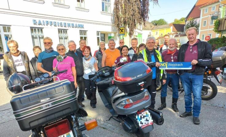 Motorradausfahrt der Weistracher Senioren mit 19 Teilnehmern. (Foto: Ignaz Wieser)