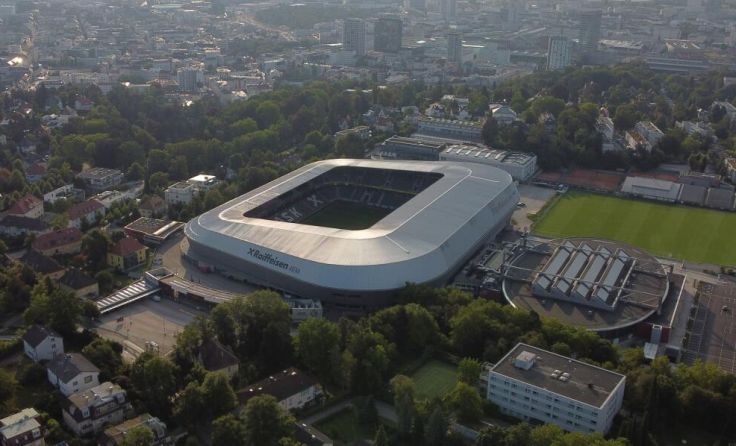 Die Raiffeisen Arena in Linz, Heimat des LASK. (Foto: LASK)