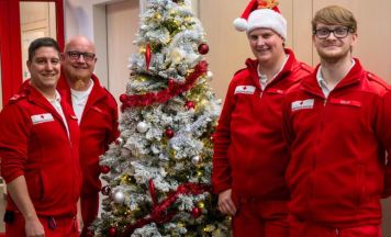 Rotes Kreuz auch am Weihnachtsabend da, um zu helfen