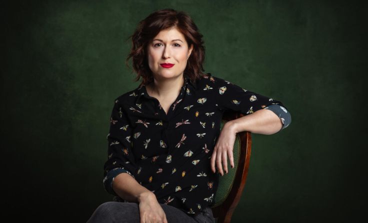 Schriftstellerin Lisa-Viktoria Niederberger ist zu Gast. (Foto: Zoe Goldstein)