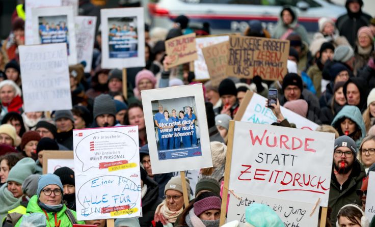 Auch am 22. Jänner wurde gestreikt. (Foto: VOLKER WEIHBOLD)