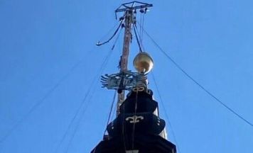 Doppeladler wieder auf Linzer Landhausturm gelandet