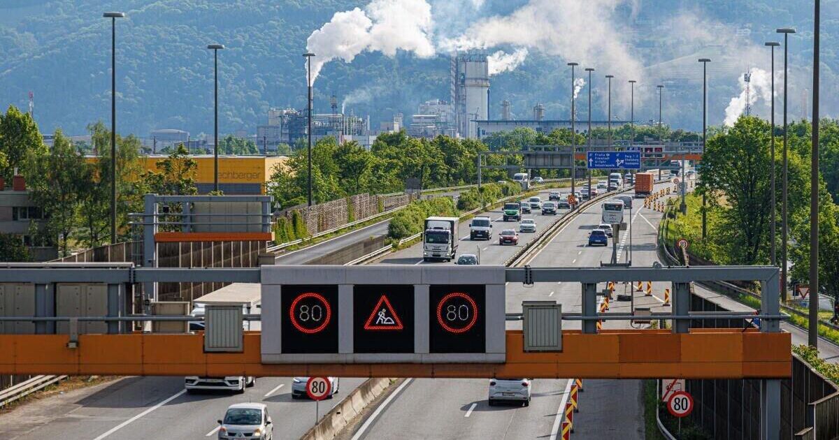 New traffic management system is being implemented at the A7 construction ...
