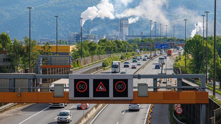 Neue Verkehrsführung auf A7-Baustelle wird eingerichtet