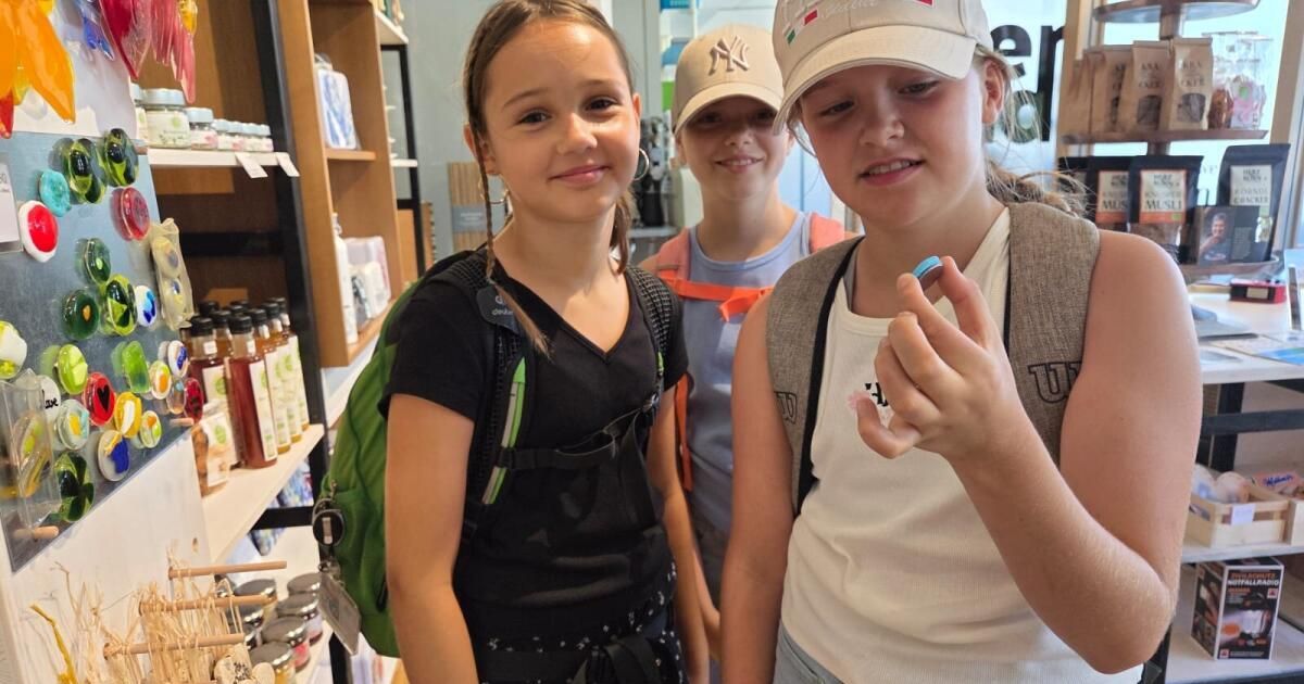 Children on a discovery tour through the Diaconal Center