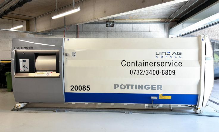 Multipress Eco im Stadtquartier Quadrill. (Foto: PÖTTINGER Entsorgungstechnik GmbH)