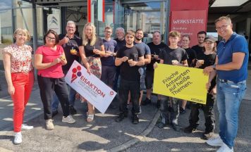 Wirtschaftsbund und ÖAAB überraschten mit kühler Erfrischung