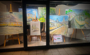 Kunst im Schaufenster in der Linzer Hauptstraße