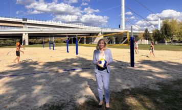 Mehr Platz für Beachvolleyball am Linzer Donauufer