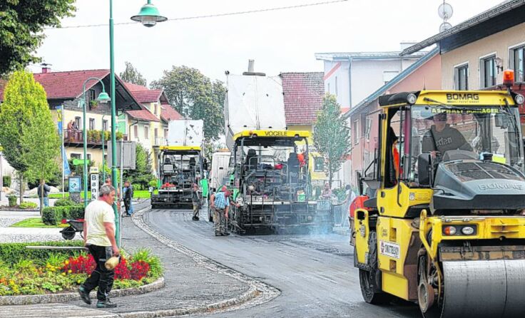 Im Jahr 2014 fanden umfassende Arbeiten zur Sanierung der Ortsdurchfahrt statt.