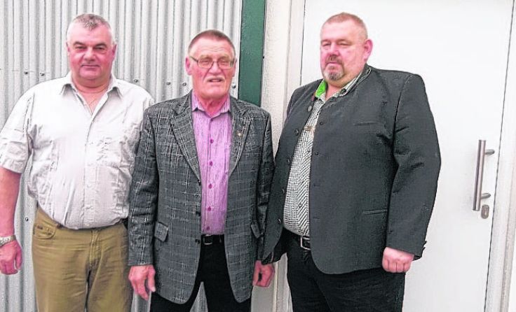 Obmann Rudolf Till, Alfred Trausinger und Bezirksobmann Josef Kagerer (v. l.)