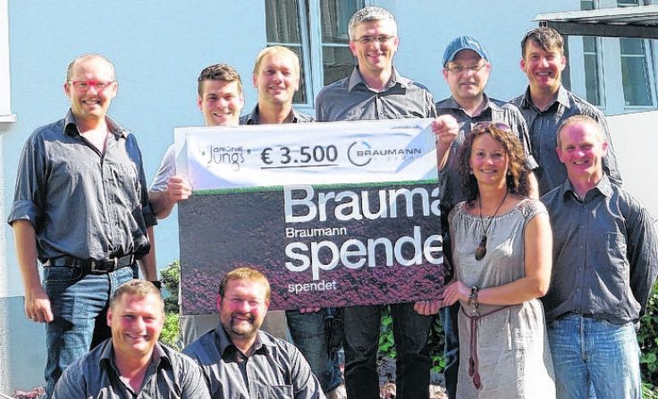 Die Grünen Jungs spenden an Herzkinder.
