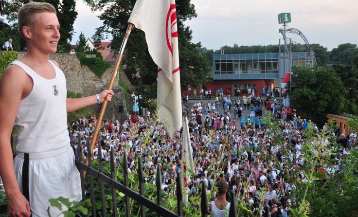 Die Eröffnungsfeier des Bundesjugendturnfestes Foto: ÖTB