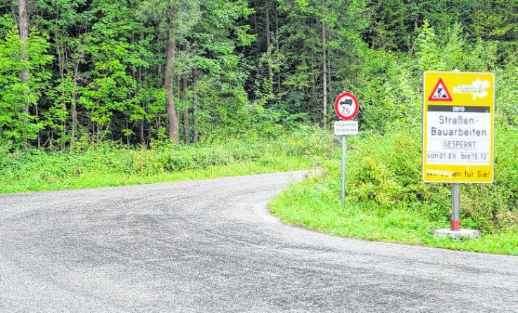 Die Straßenbauarbeiten in Hinding dauern bis vorraussichtlich Spätherbst.