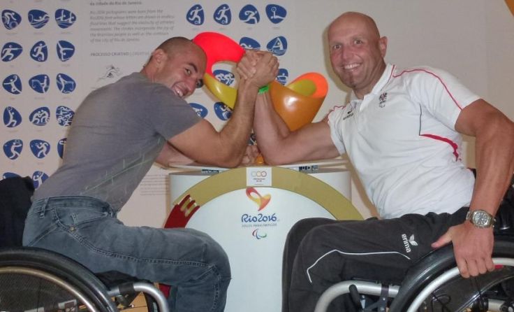 Tom Frühwirth und Walter Ablinger (v. l.) beim Kräftemessen in Rio