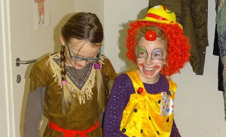 Auch der Fasching wurde von einigen Kindern des Kikeriki-Chores gefeiert.