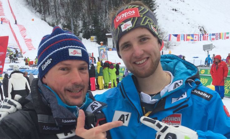 Johann Koller mit Marco "Blacky" Schwarz Foto: ÖSV