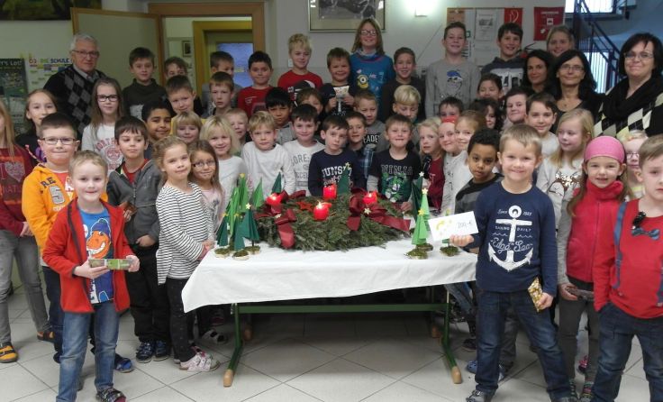 Die Schüler sammelten 200 Euro.